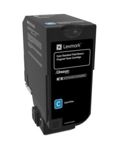 Lexmark 74C2SC0 cartucho de tóner 1 pieza Original Cian