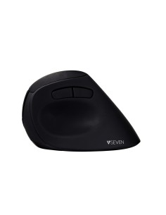 V7 Ratón óptico inalámbrico de diseño ergonómico con 6 botones y ppp ajustables Negro