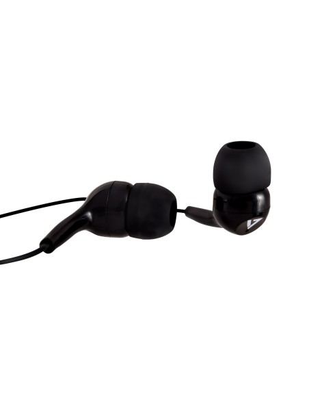 V7 Auriculares internos estéreo, ligeros, aislamiento de ruido para utilizar dentro del oÍ­do, 3,5 mm, negro
