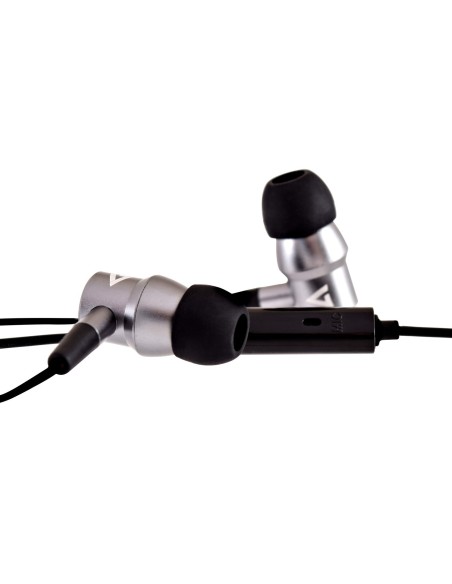 V7 Auriculares internos estéreo con aislamiento de ruido de 3,5 mm con micrófono incorporado, iPad, iPhone, MP3, iPod, tabletas,