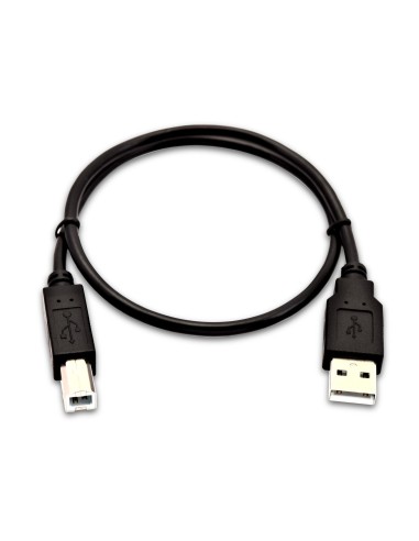 V7 Cable USB con conector USB A Macho a USB B Macho, 0,5 m Negro