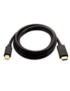 V7 Cable de video Mini DisplayPort Macho a HDMI Macho 2 m 6.6ft Negro