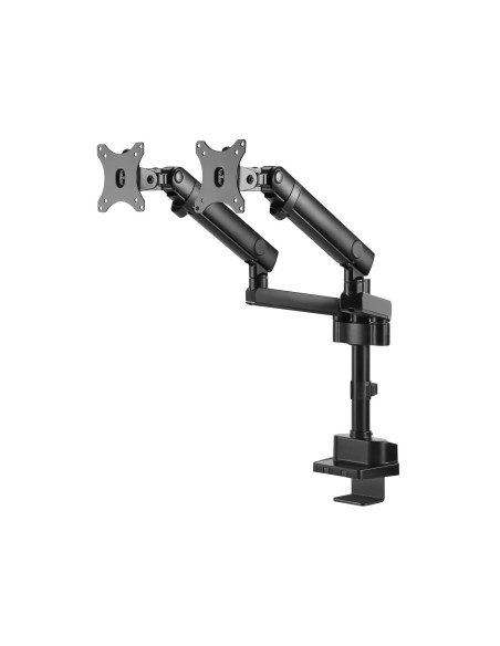 V7 Soporte para monitores con ajuste manual profesional doble 32P Negro