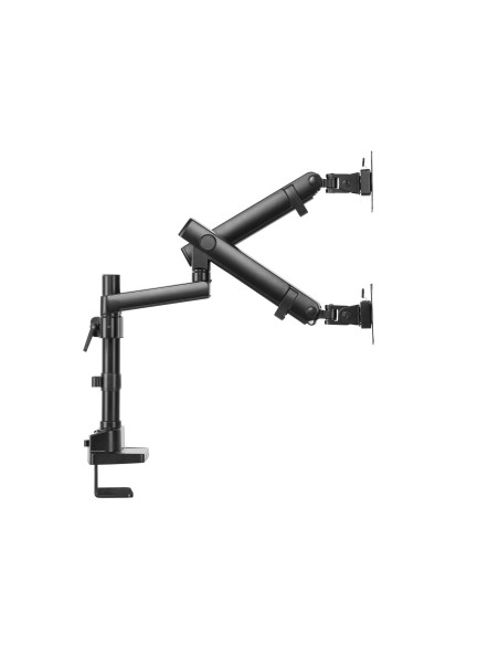 V7 Soporte para monitores con ajuste manual profesional doble 32P Negro