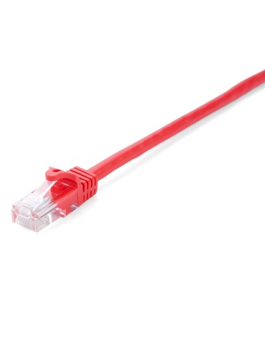 V7 Cable de red RJ-45 Cat6 U UTP (UTP) Macho Macho, 3 m Rojo