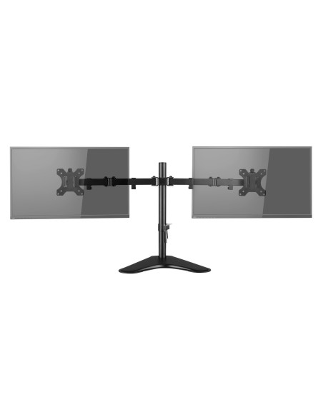V7 Soporte para monitores de escritorio doble 32P Negro