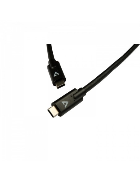 V7 Cable USB con conector USB-C Macho Macho 2 m 6.6ft Negro