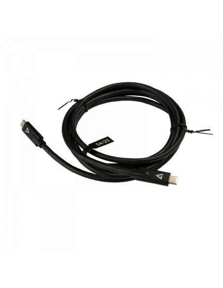 V7 Cable USB con conector USB-C Macho Macho 2 m 6.6ft Negro