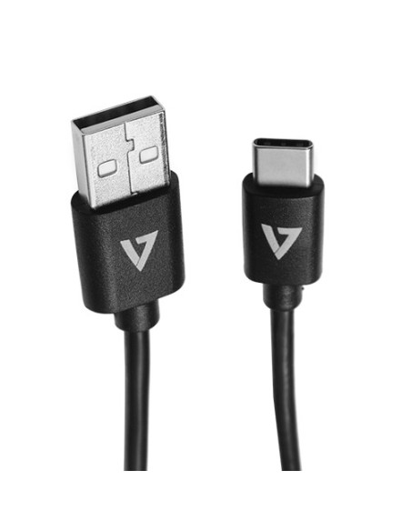 V7 Cable USB con conector USB 2.0 A macho a USB-C macho 2 m 6.6ft Negro