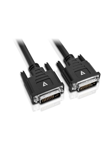 V7 Cable de vÍ­deo con conector DVI-D macho a DVI-D macho 5 m 16.4ft Negro