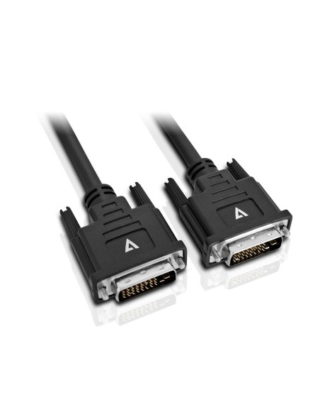 V7 Cable de vÍ­deo con conector DVI-D macho a DVI-D macho 5 m 16.4ft Negro