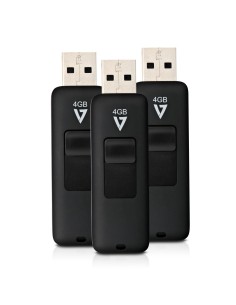 V7 Unidad flash USB 4 GB USB tipo A 2.0 Negro