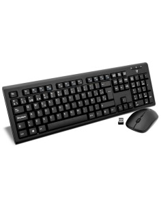 V7 Teclado y raton rf inalambrico qwerty español negro