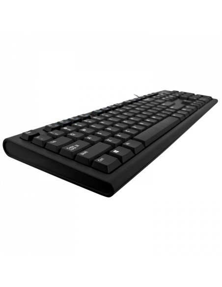 V7 Teclado y raton usb con cable y adaptador PS2 qwerty italiano negro