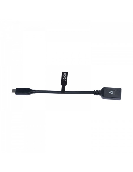 V7 Cable USB C,USB A 0,1 m Negro