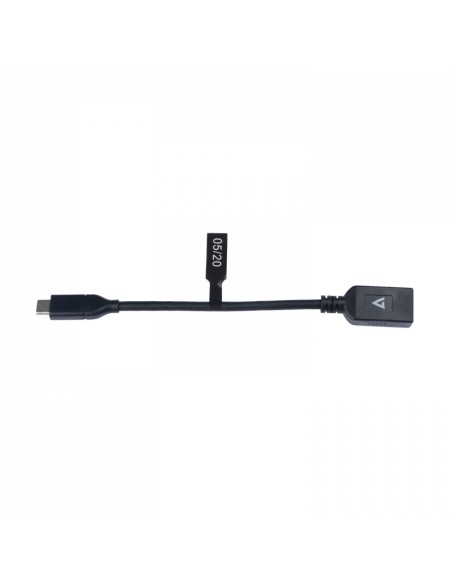V7 Cable USB C,USB A 0,1 m Negro