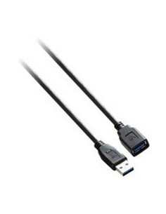 V7 Cable de extensión USB con conector USB 3.0 A hembra a USB 3.0 A macho 3 m 10ft Negro