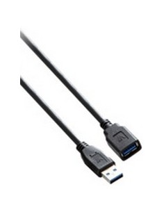 V7 Cable USB con conector USB 3.0 A hembra a USB 3.0 A macho 1.8m 6ft Negro