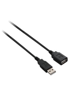 V7 Cable USB con conector USB 2.0 A macho 5 m 16.4ft Negro