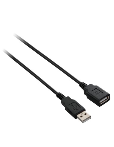 V7 Cable USB con conector USB 2.0 A macho 5 m 16.4ft Negro