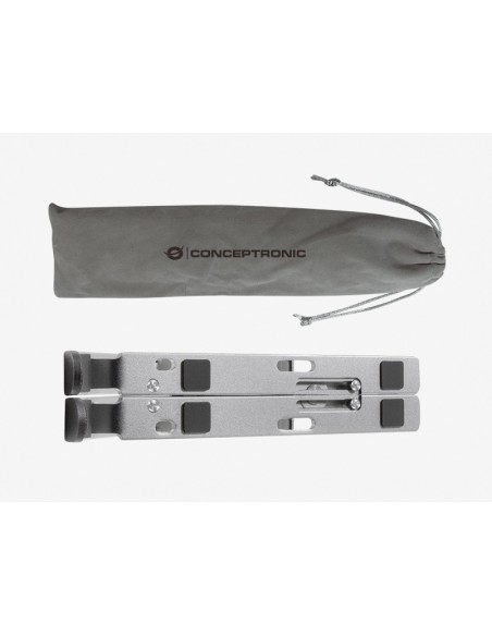 Conceptronic ergo foldable soporte para ordenador portatil 15.6p aluminio