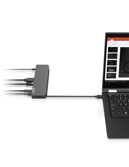 Lenovo Mini Dock Alambrico usb 3.2 gen 1 (3.1 Gen 1) type-c gris