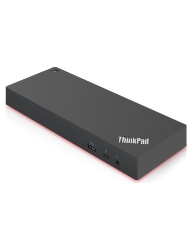 Lenovo Base para portátil y replicador de puertos Alámbrico Thunderbolt 3 Negro, Rojo
