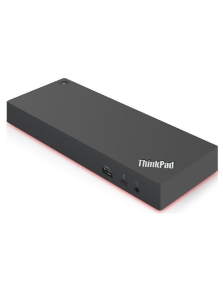 Lenovo Base para portátil y replicador de puertos Alámbrico Thunderbolt 3 Negro, Rojo