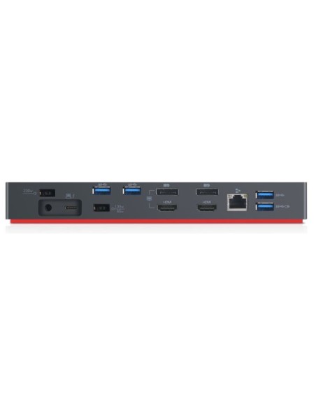 Lenovo Base para portátil y replicador de puertos Alámbrico Thunderbolt 3 Negro, Rojo