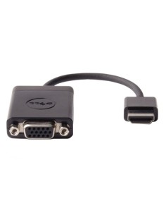 DELL Adaptador de cable de vÍ­deo HDMI, VGA (D-Sub) Negro