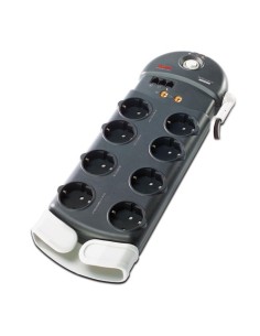 APC Performance SurgeArrest 8 Outlets w  Phone   Coax Protection 230V Germany 8 salidas AC 2,44 m Negro