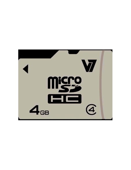 V7 Micro tarjeta de 4 GB SDHC Clase 4 + adaptador