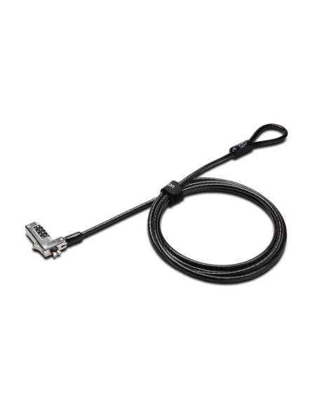 Kensington Candado fino de combinación para portátiles Negro