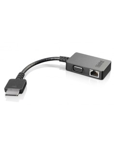 Lenovo cambiador de género para cable OneLink+ VGA RJ45 Negro