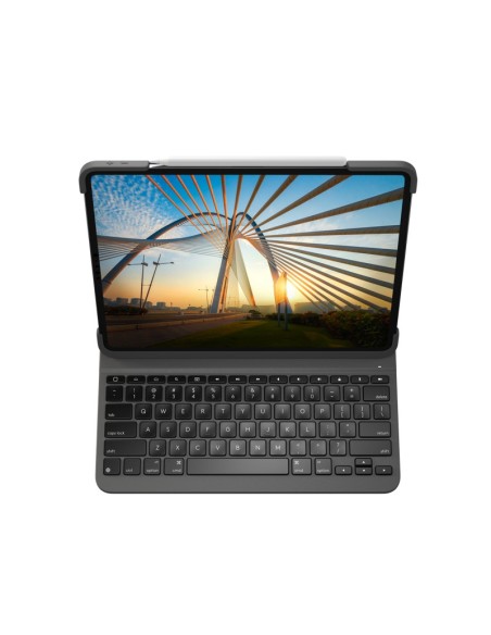 Logitech slim folio pro funda con teclado qwerty bluetooth español Grafito