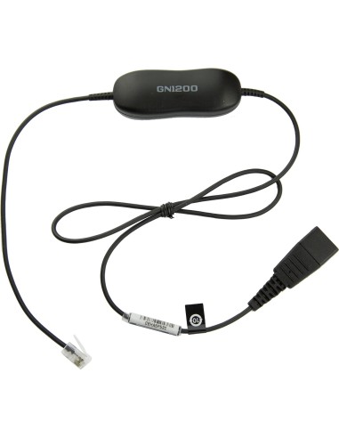 JABRA GN1200 cable QD RJ10 0,8 m Negro