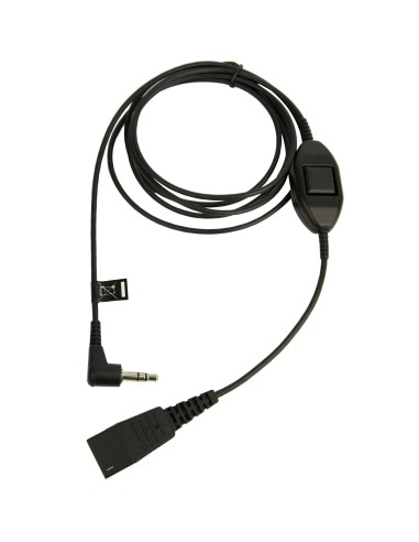 Jabra cable telefónico QD, 3,5 mm, 0,5 m Negro