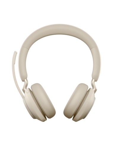 Jabra Evolve2 65, MS stereo auriculares diadema USB Tipo C Bluetooth Beige