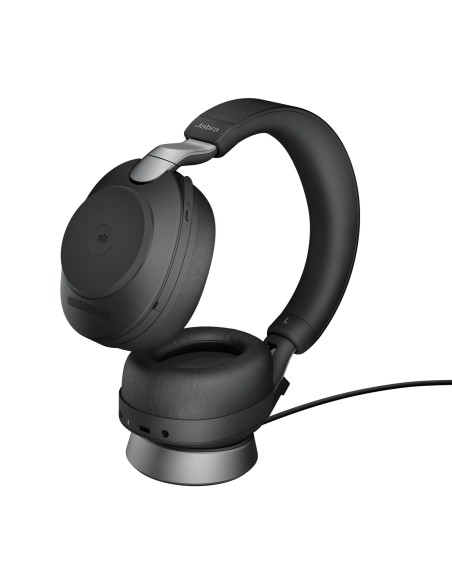 Jabra Evolve2 85, MS Stereo Auriculares diadema USB Tipo C Bluetooth Negro