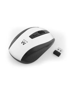 Ewent raton ambidextro rf inalambrico optico 1600dpi negro blanco