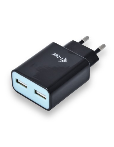 i-tec CHARGER2A4B cargador pared usb 2.0 2puertos negro