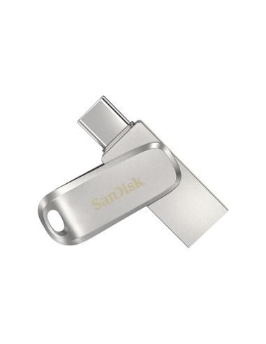SanDisk Ultra Dual Drive Luxe Memoria flash USB Type-A Type-C 3.2 Gen 1 256GB Acero inoxidable SDDDC4-256G-G46