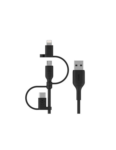 BELKIN BOOST CHARGE cable USB A USB C/Micro-USB B/Lightning 1 m Negro