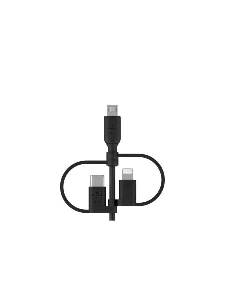 BELKIN BOOST CHARGE cable USB A USB C/Micro-USB B/Lightning 1 m Negro