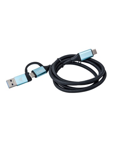 i-tec Cable adaptador usb 3.2 gen 1 usb tipo-c macho a usb tipo-c macho 1m negro azul