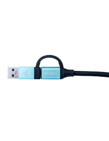 i-tec Cable adaptador usb 3.2 gen 1 usb tipo-c macho a usb tipo-c macho 1m negro azul