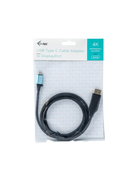 i-tec Cable adaptador 4K usb tipo-c macho a displayport macho 2m negro