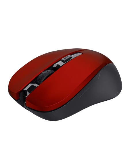 Trust 21871 raton ambidextro rf inalambrico 1800dpi optico negro rojo