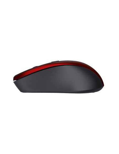 Trust 21871 raton ambidextro rf inalambrico 1800dpi optico negro rojo