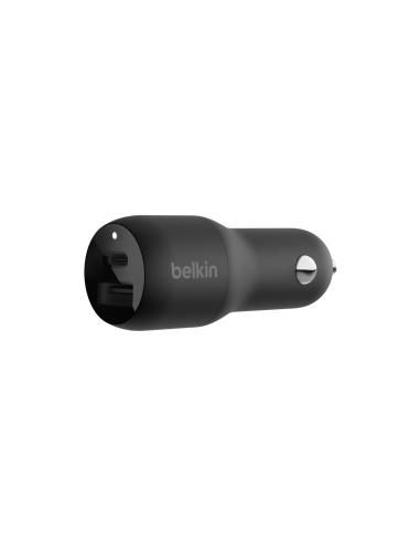 Belkin CCB004BTBK cargador de dispositivo móvil Smartphone, Tableta Negro Encendedor de cigarrillos, USB Carga rápida Interior, 